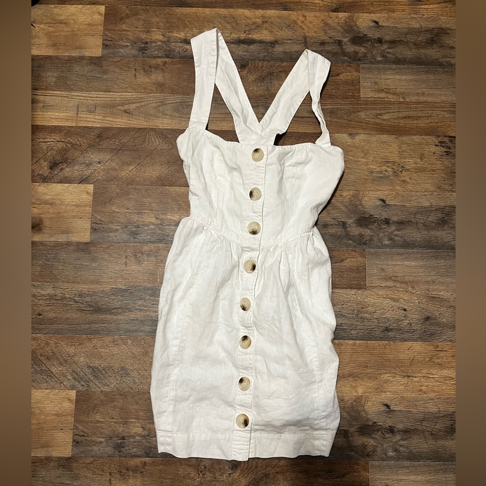 Free People Carolina Fit & Flare Mini Dress- White
